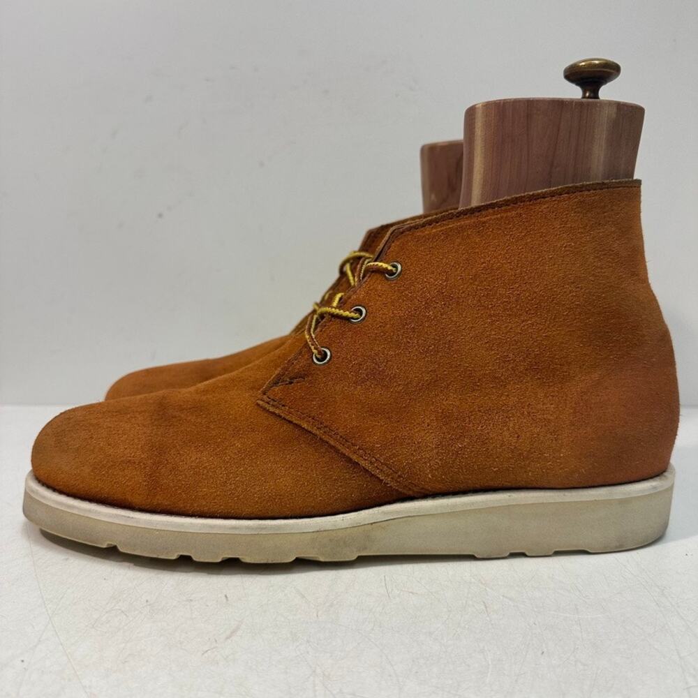 VGUC Rancourt & Co. x Helm Garza Chukka Boot Roughout Suede Wedge USA 11.5 D